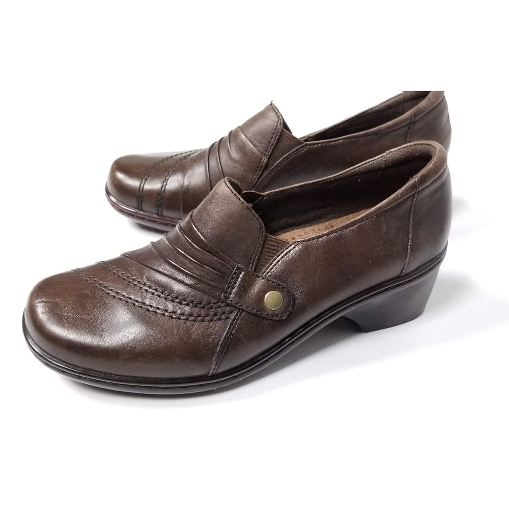 Earth Origins Ladies Brown Comfort Loafer Slip On